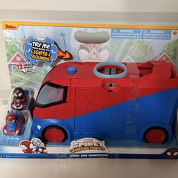 NEW SPIDEY AND HIS AMAZING FRIENDS TRANSPORTER VEHICLE 