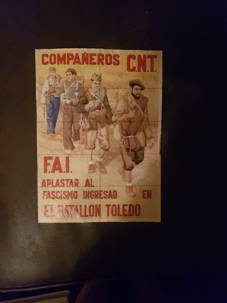 1936 Spanish Civil War Ration Coupons Crush Fascism! 