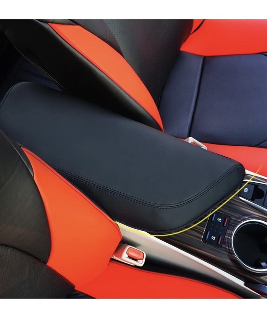 Leather armrest cover for 2018 to 2021 Toyota Camry