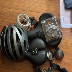 Bike Rack And Helmet With Saddles 