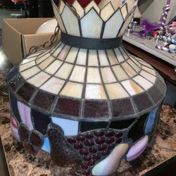 Vintage Stained Glass Ceiling Lamp