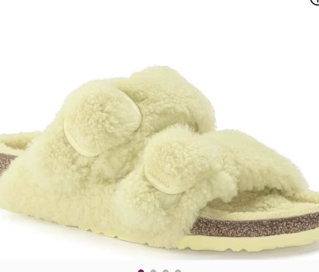 Birkenstock Arizona Big Buckle Teddy In Popcorn EU 39