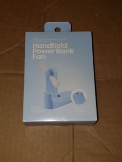Handheld Power Bank Fan 2000mAh