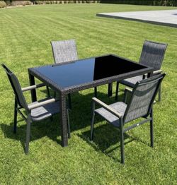5-Piece Outdoor Patio Dining Set patio furniture patio chairs outdoor furniture brand new patio set 🚛🚎☑️🆕
