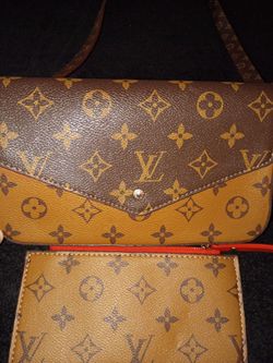 Louis Vuitton shoulder purse with wallet ..