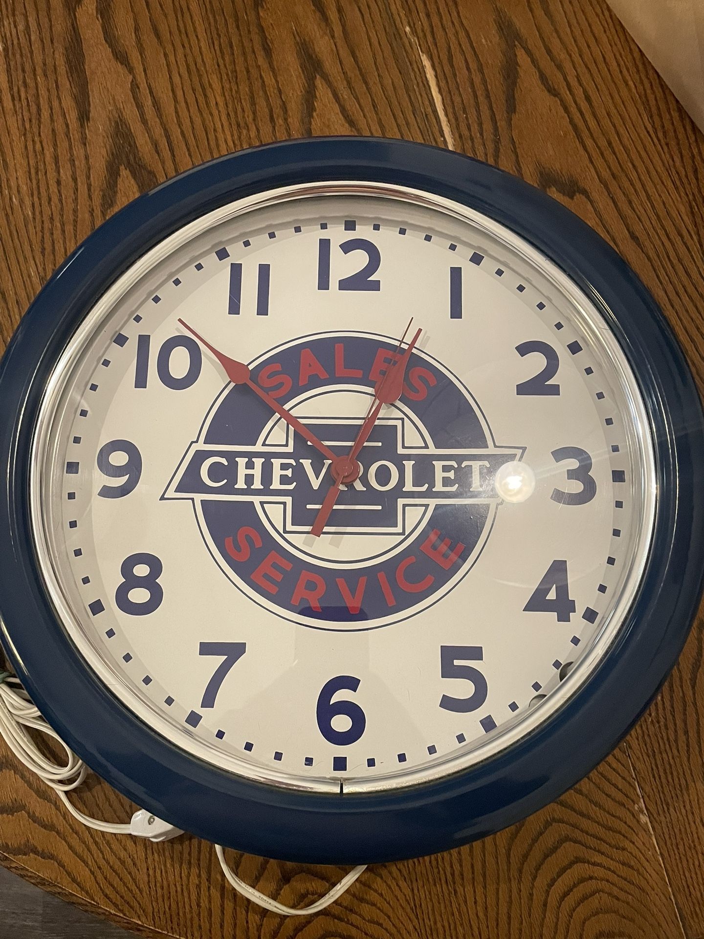 Chevrolet Neon Clock