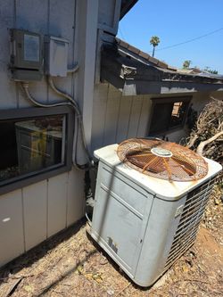 FREE Scrap AC Condenser Unit + Metal Pool Reel (Must Disconnect & Haul Away)