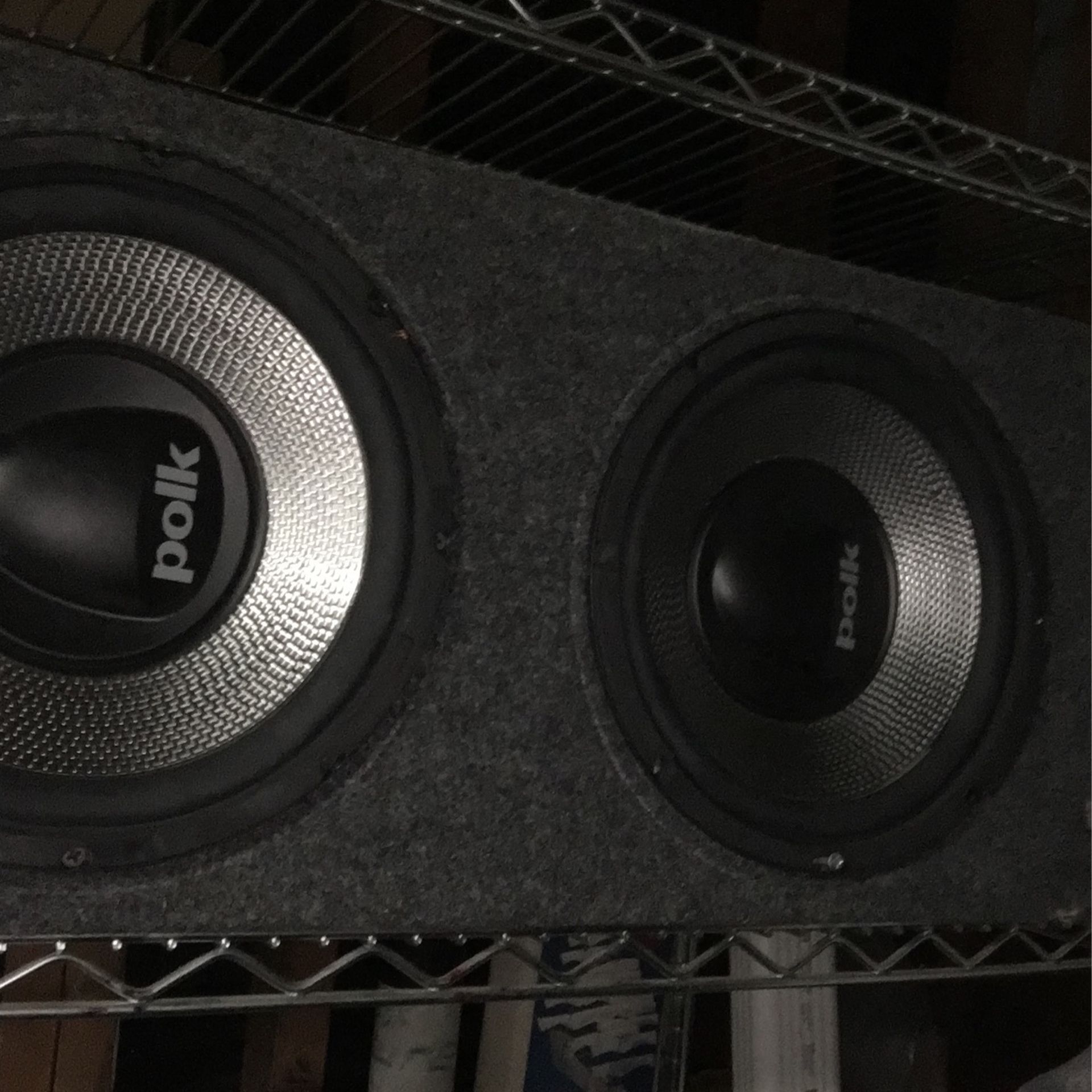 2 10 Inch Polk Audio Subs In Box