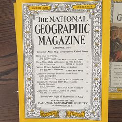 National Geographic magazines