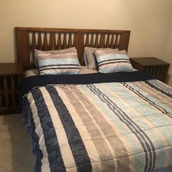 King Size Bedroom Set With Mattress And Spring Box