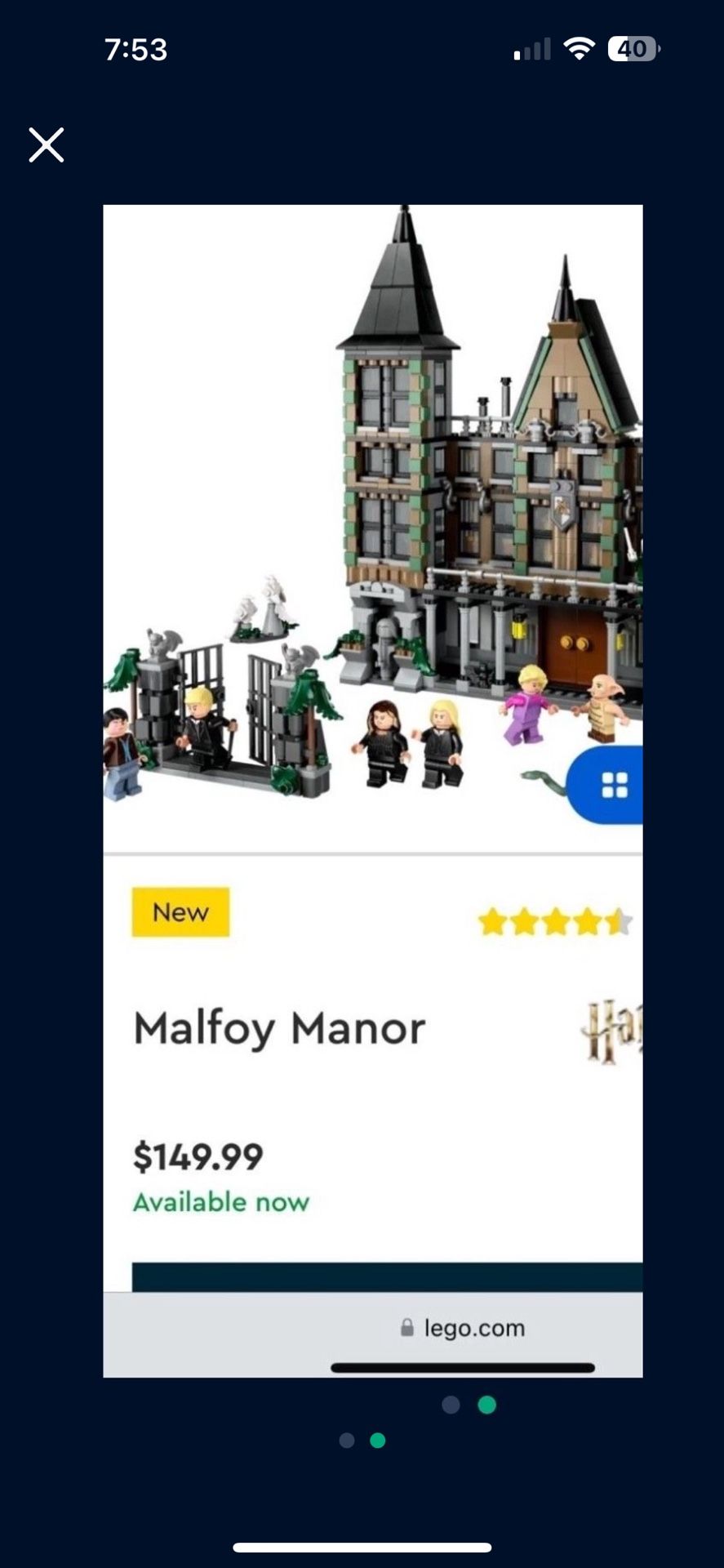 Harry Potter Lego Set