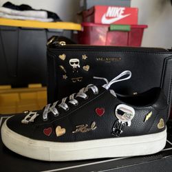 KARL LAGERFELD SHOES AND PURSE