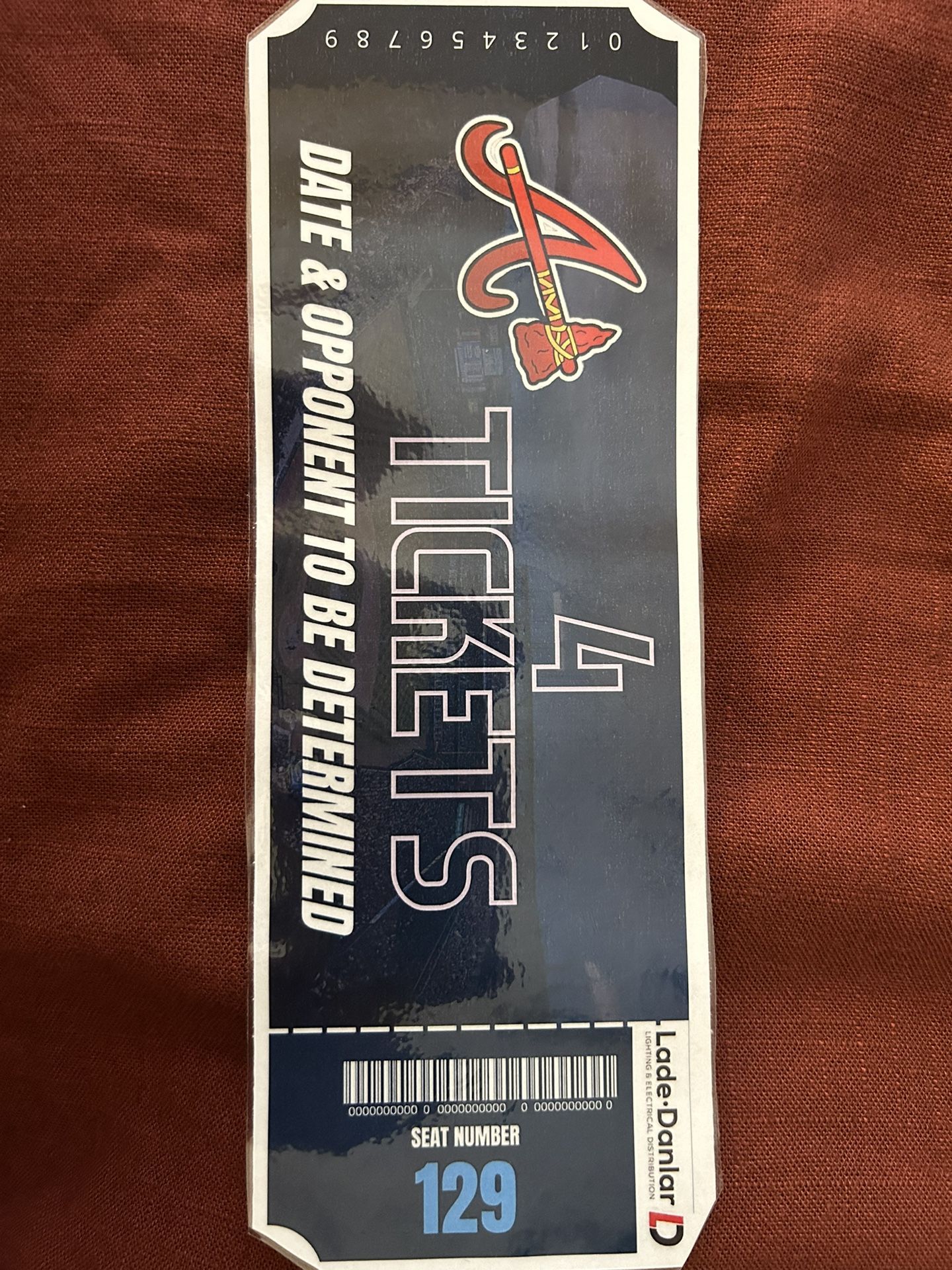 4 Atlanta Braves Tickets Sec 112 4 Seats Parking Included