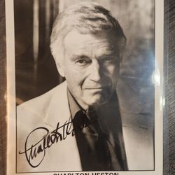 Signed Charlton Heston 8x10 Photo Autograph Picture Auto Hollywood Actor