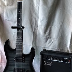 Brand new electric guitar with new 20 watts amp bag and cable
