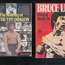 Rare Bruce Lee Books w/Free Magazines 