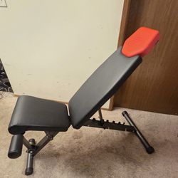 Finer Form Adjustable Gym Bench - Incline/Decline/Flat/Upright