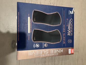 Copper Knee Sleeve Size S/M - 2 Pack