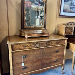 Antique Dresser Solid Wood Excellent Condition 
