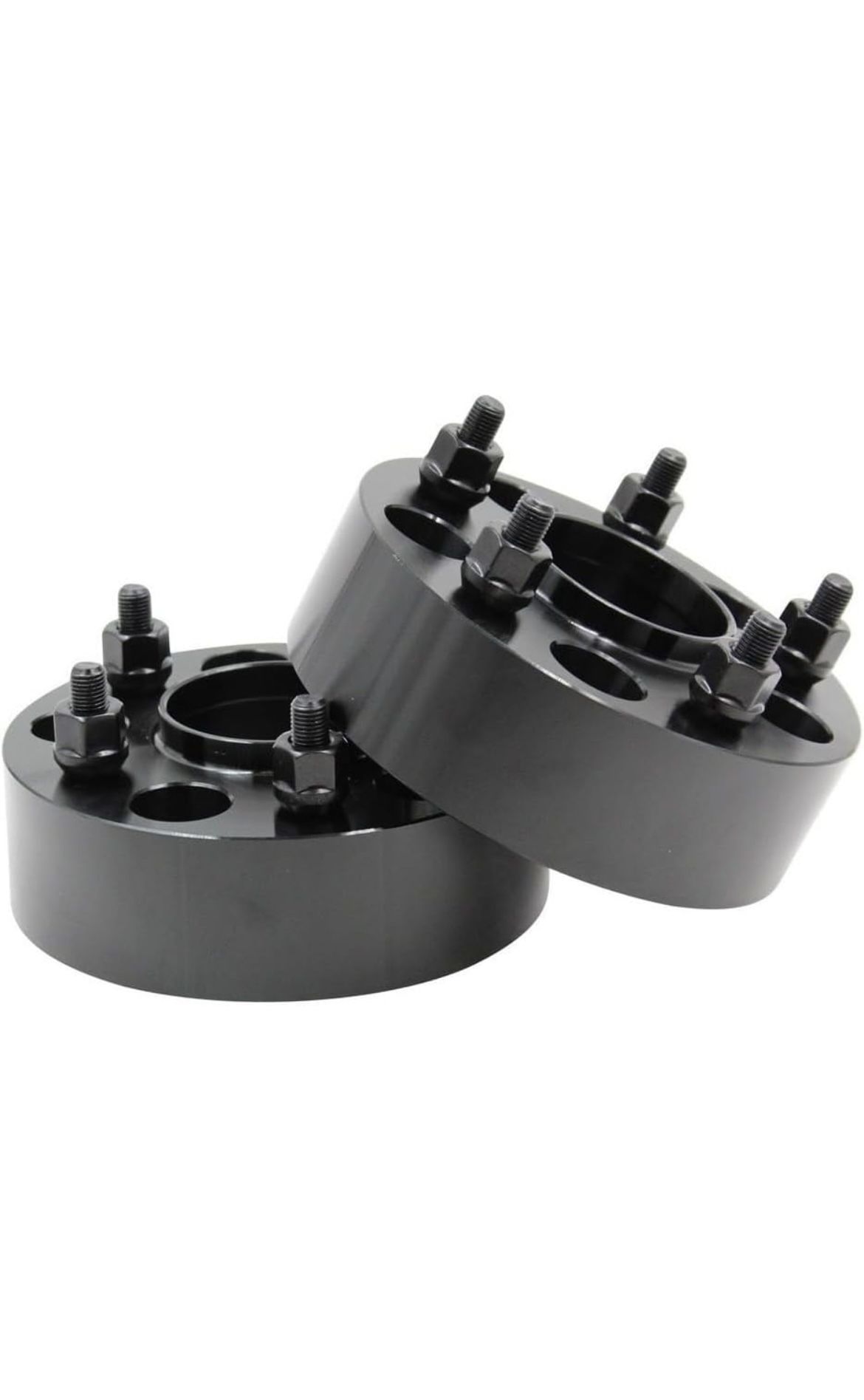 Coyote Accessories - Black Anodized 6061-Billet Aluminum Wheel Adapter. Pack of 2 sets of 2-Total of 4. 