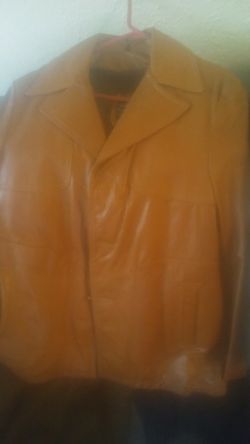 Leather old school jacket