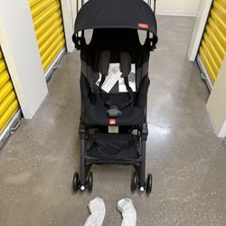 Brand New GB Pockit + All Terrain Velvet Black Compact Travel Stroller Airplane Carry On Compliant