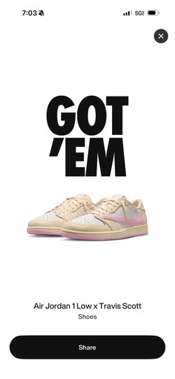 Travis Scott shoes size 10