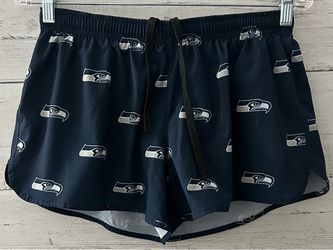 Women’s large NFL Team Apparel Seattle Seahawks brief-lined running shorts