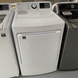 Midea White 7.5 Cu. Ft. Electric Dryer With Sensor Dry