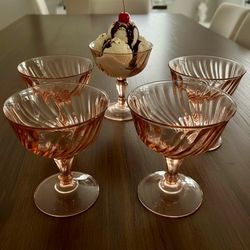 Pink Vintage Glassware
