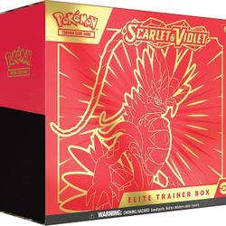 Pokémon TCG: Scarlet & Violet Elite Trainer Box (Miraidon Purple or Koraidon ...