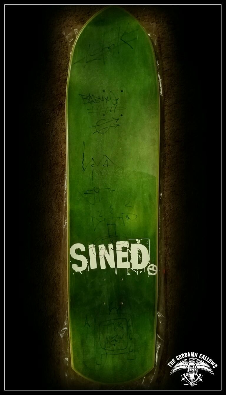 Autographed Skate Deck - Signed by The Godd*mn Gallows