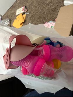 Baby bibs and sippy cups