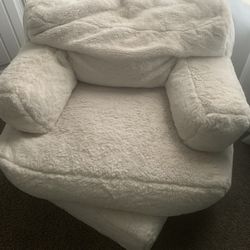 Bean Bag Chair & Ottoman 