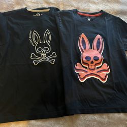 2 psycho bunny short sleeve shirts