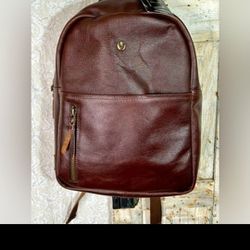 Yamamoto Brown Leather Bag Backpack 