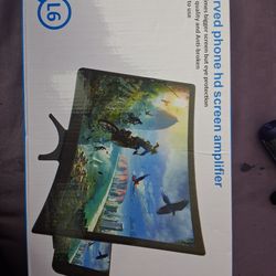 Curved phone hd screen amplifier