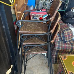 3 Iron Stools