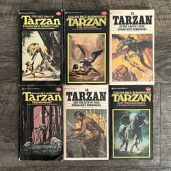 Tarzan Books by Edgar Rice Burroughs (Lot of 6)