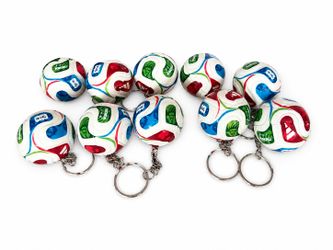 10 Pcs 2026 FiFA soccer ball key chain