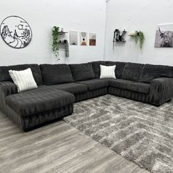 Grey Sectional Couch - Free Delivery 