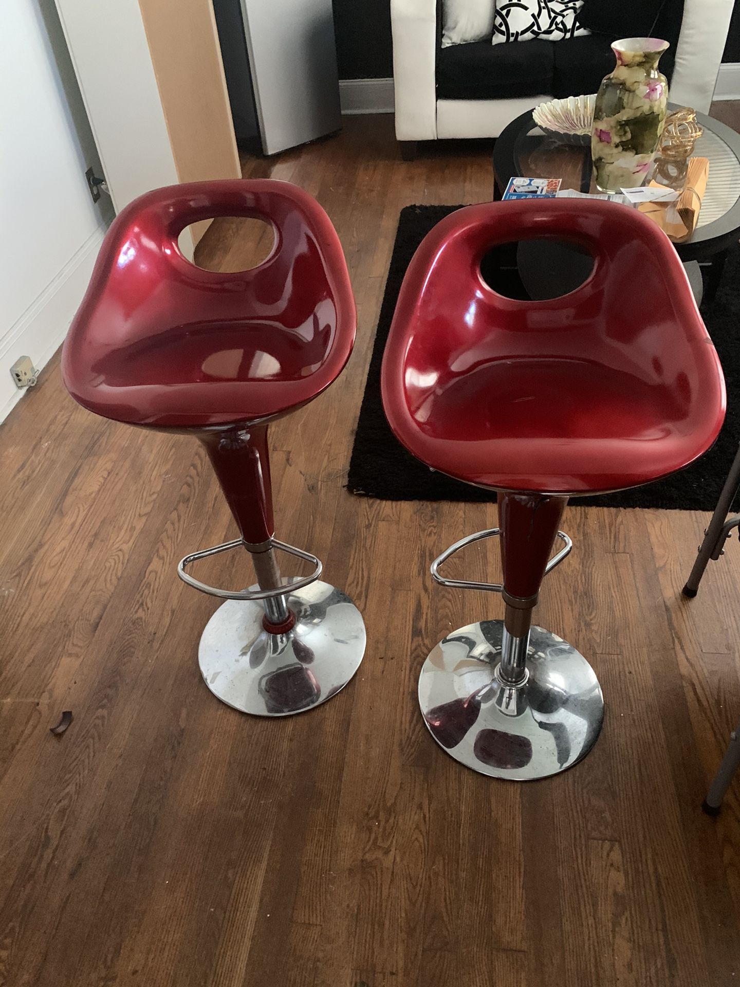 Two makeup chairs