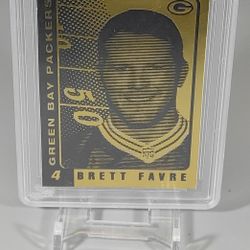 Brett Favre Gold Gem 10 Card