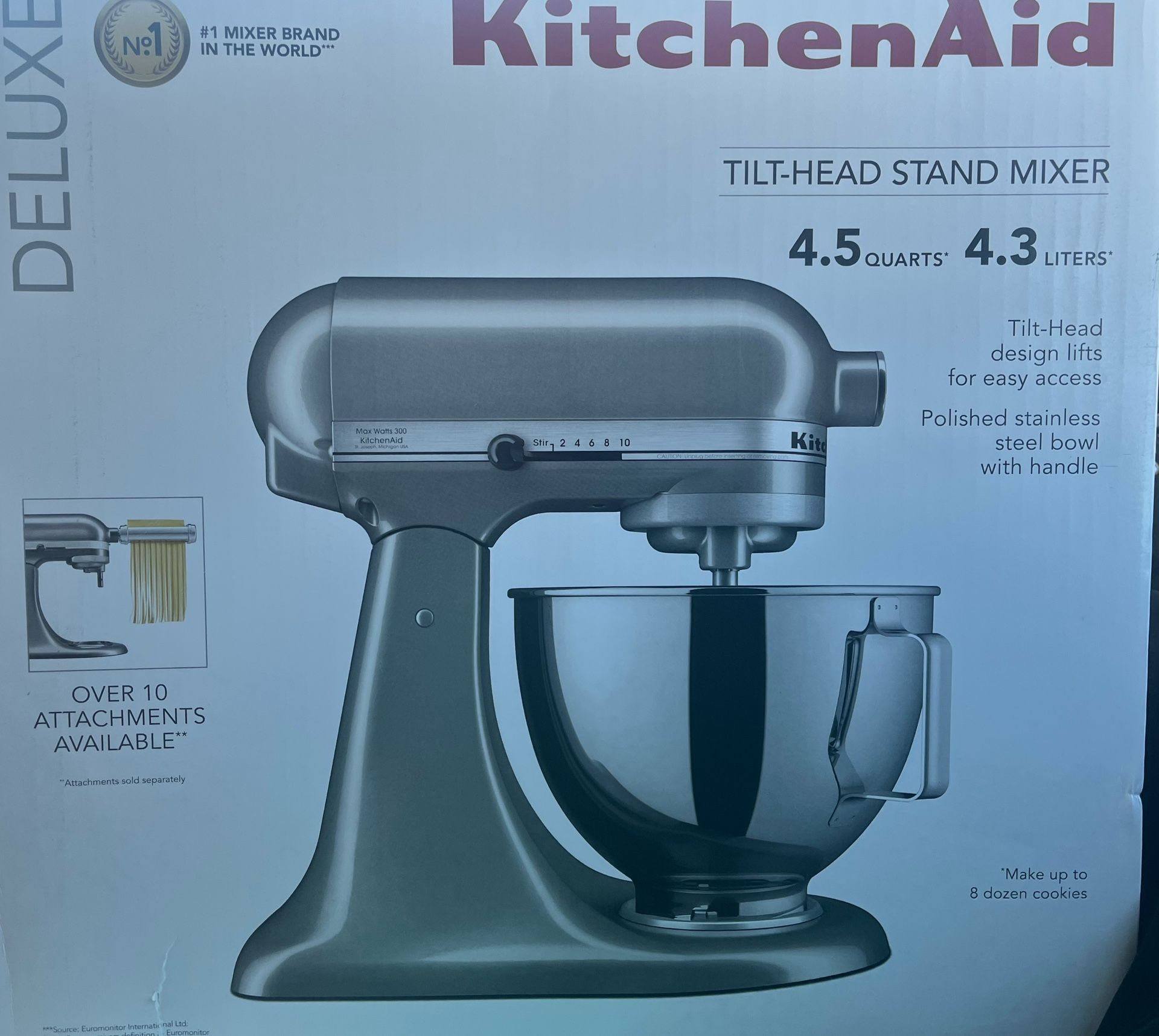 Kitchen Aid Mixer Deluxe 4.5 Quarts