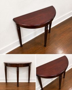 Vintage Mahogany Demi-Lune Console Table