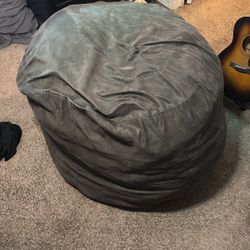CLEAN Memory Foam Grey Bean Bag 