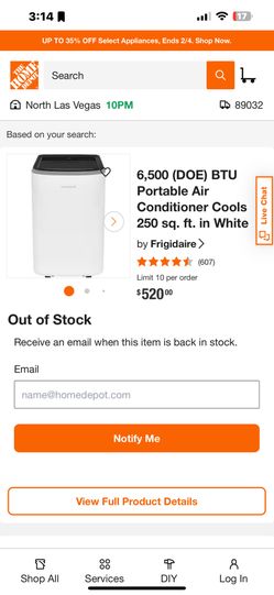 Frigidaire Portable A/C