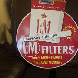 Vintage Lnm Cigarette Sign