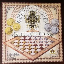 Harry Potter Gringotts Bank Checkers Board Game LIKE NEW