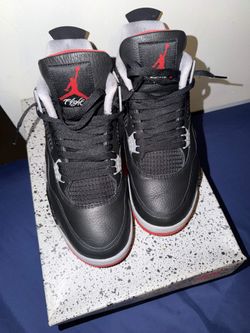 Size 10.5 - Air Jordan 4 Retro Bred Reimagined